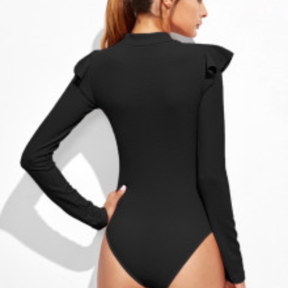 LAST/Frill Shoulder Bodysuit - Picture 3 of 4